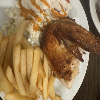San Fernando Roasted Chicken - Roasted chicken with fries and salad!!! - Peruvian Near Me - Burien, Washington San Fernando Roasted Chicken - Roasted chicken with fries and salad!!! - Peruvian Near Me - Burien, Washington