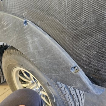 Howard's Mobile RV - New screws with new backing to support fender skirt - RV Repair Near Me