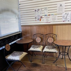 Bread Garden - Small cafe tables to sit and enjoy your pastries!