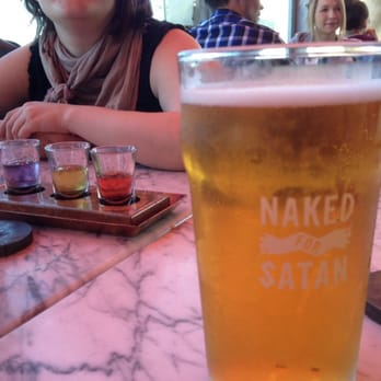 Naked for Satan - Cider and vodka sampler! (L-r: violet, lemon and opium/rose vodka) - Bars Near Me - Fitzroy, VIC