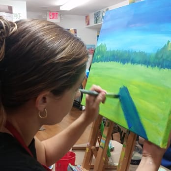 Victorios Art Studio - Babe hard at work on her masterpiece - Art Galleries Near Me - Fort Lauderdale, Florida
