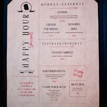Novela - Happy hour menu that I haven't looked at yet but I will - Cocktail Bars Near Me - San Francisco, California Novela - Happy hour menu that I haven't looked at yet but I will - Cocktail Bars Near Me - San Francisco, California