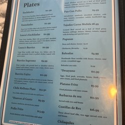 Laura's Cocina - Menu