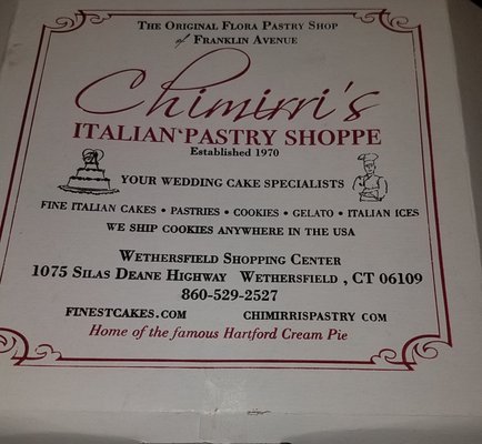 Menu photo 5 Chimirri's Italian Pastry Shoppe Wethersfield, CT Menu photo 5 Chimirri's Italian Pastry Shoppe Wethersfield, CT