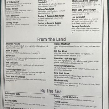 Think Cafe - Menu - New American Near Me - San Pedro, California