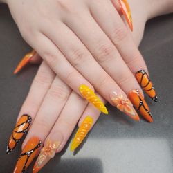 Fingers N Faces Hair Salon & Nail Spa - Butterfly nails
