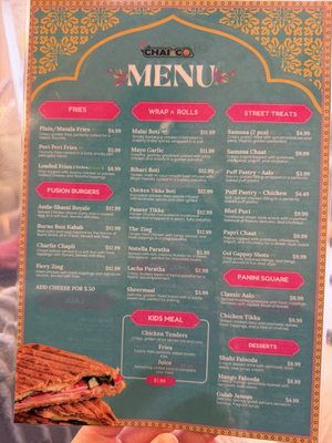 Menu photo 5 Chai & Co. Concord, CA