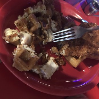 Thirsty Pony - Chicken & Waffles - have to excuse the pic as the daughter was hungry - Pizza Near Me - Sandusky, Ohio Thirsty Pony - Chicken & Waffles - have to excuse the pic as the daughter was hungry - Pizza Near Me - Sandusky, Ohio