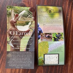 O'Farrell Country Vineyards - Tried their wines at Zepeda Winery