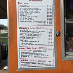 Updated menu