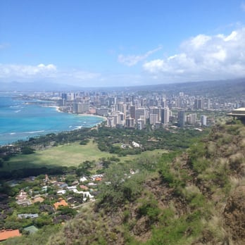 Diamond Head State Monument - Waikiki view from top - Parks Near Me - Honolulu, Hawaii