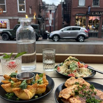 Paper Tiger - Lobster Rangoons, Shrimp & pork wontons, tiger salad, Garden Gnome cocktail - Tapas/Small Plates Near Me - Portland, Maine