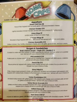 Menu photo 5 Home Cafe Cripple Creek, CO