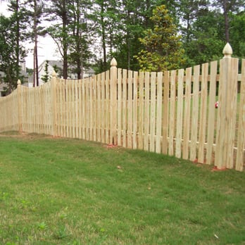 D & D Fence - Wood picket with French Gothic posts. - Fences & Gates Near Me - Bishop, Georgia