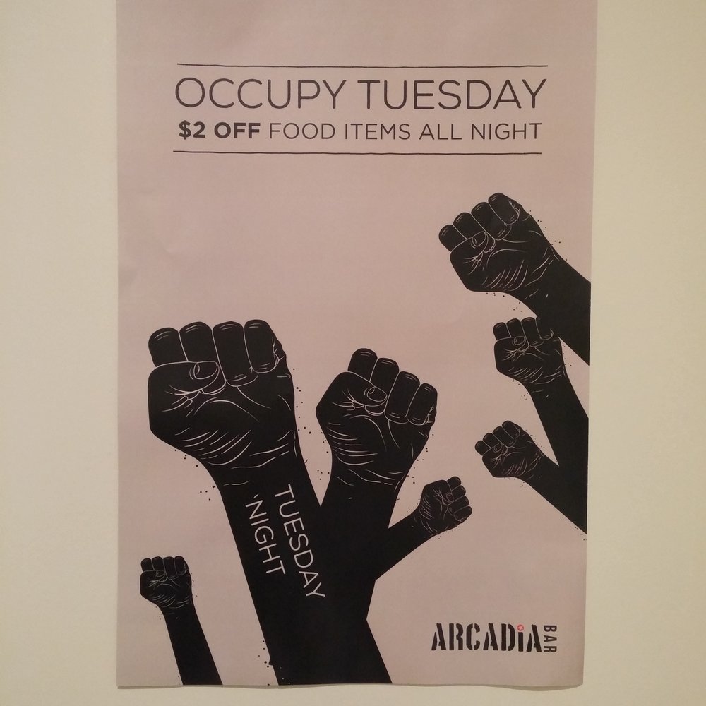 Arcadia Bar - Tuesday, they give you 2 bucks off all food items on the menu!! - Brewpubs Near Me - Edmonton, Alberta