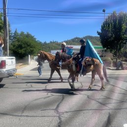 The annual parade as it passes Bee Gees