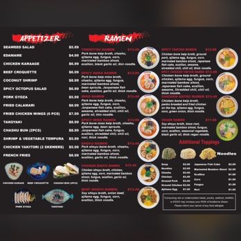 Naka Ramen Bar - Menu - Ramen Near Me - Missouri City, Texas Naka Ramen Bar - Menu - Ramen Near Me - Missouri City, Texas