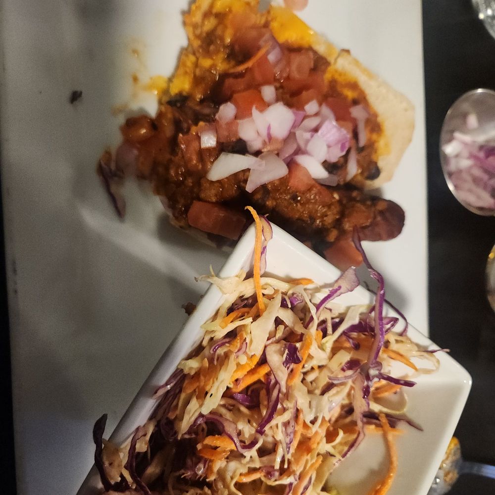 Foundation Restaurant & Bar - Chili cheese dog and coleslaw. - New American Near Me - Sacramento, California Foundation Restaurant & Bar - Chili cheese dog and coleslaw. - New American Near Me - Sacramento, California