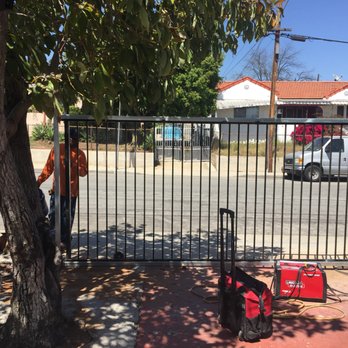 Five Star Fence - Day Two: Working on the custom driveway gate - Fences & Gates Near Me - Pacoima, California Five Star Fence - Day Two: Working on the custom driveway gate - Fences & Gates Near Me - Pacoima, California