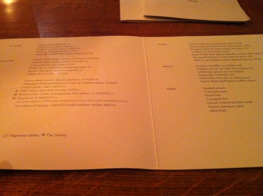 Menu photo 2 108 Brasserie London, XGL Menu photo 2 108 Brasserie London, XGL