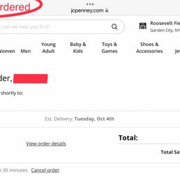 Proof of order date vs their corrupt system showing I ordered 2 days later resulting in a later delivery date. Deceitful!