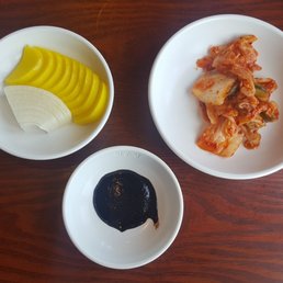 Takuan, Onion, Chunjang, Kimchi Takuan, Onion, Chunjang, Kimchi