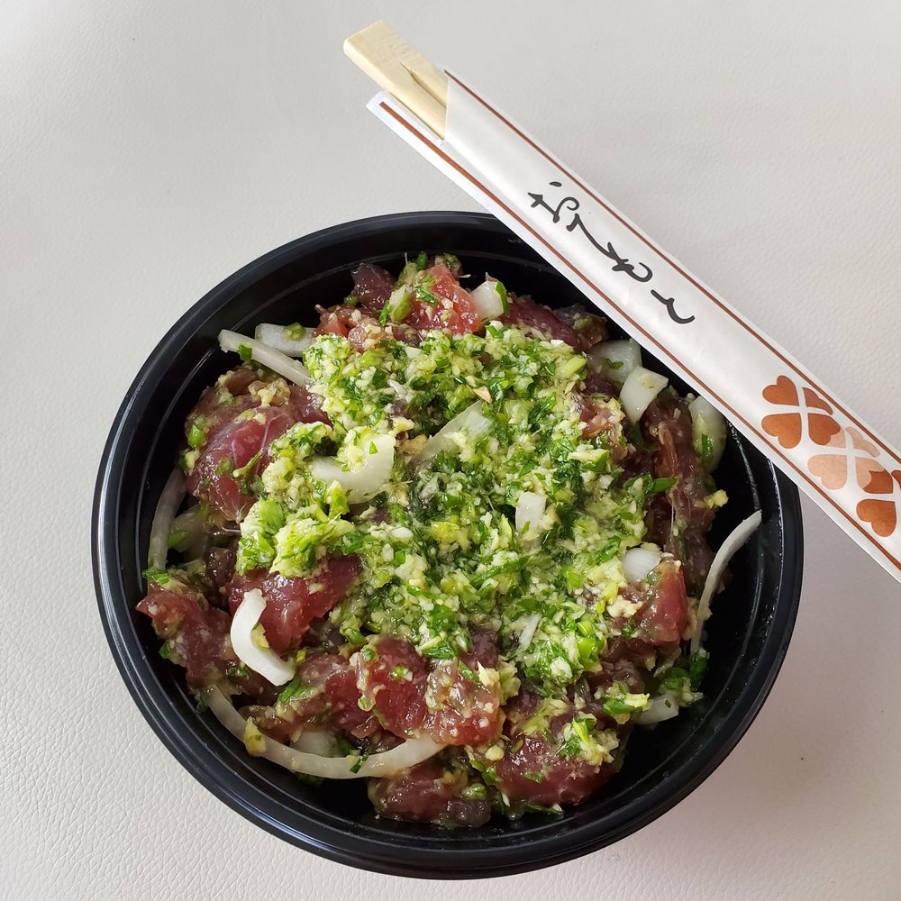 Got'z Grindz - Cold Ginger Poke Bowl! My FAVORITE!! - Japanese Near Me - Kaneohe, Hawaii Got'z Grindz - Cold Ginger Poke Bowl! My FAVORITE!! - Japanese Near Me - Kaneohe, Hawaii