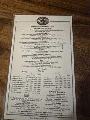 Menu photo 1 Brophy Bros - Ventura Ventura, CA