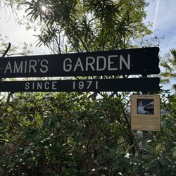 Amir's Garden - Amir's Garden sign