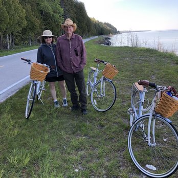 Mission Point Resort - Rented bikes- loving life on flat paved trail. - Resorts Near Me - Mackinac Island, Michigan