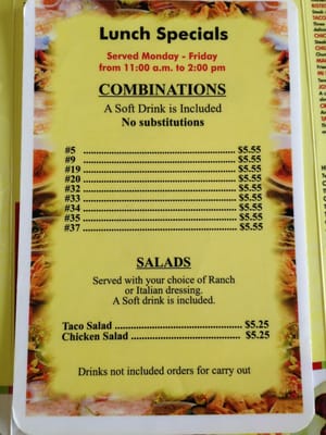 Menu photo 8 El Mexsal Provo, UT