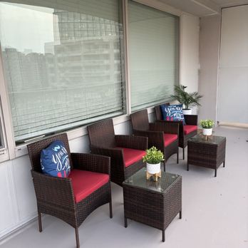 Dweck Properties - Our patio area.  It's perfect and just the right amount of space and shade. - Commercial Real Estate Near Me - Washington, DC, District of Columbia