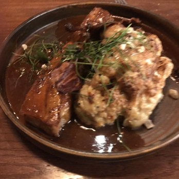 Brewhemia - Glazed pork belly and cheesy cauliflower - Bars Near Me - Edinburgh, EDH Brewhemia - Glazed pork belly and cheesy cauliflower - Bars Near Me - Edinburgh, EDH