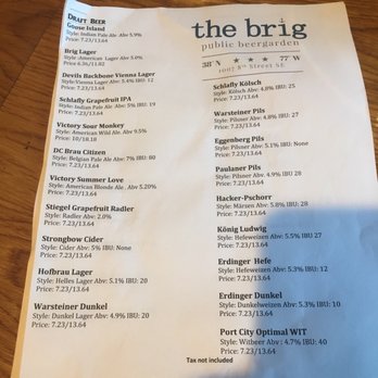 The Brig Beergarden - Beer Gardens Near Me - Washington, DC, District of Columbia The Brig Beergarden - Beer Gardens Near Me - Washington, DC, District of Columbia