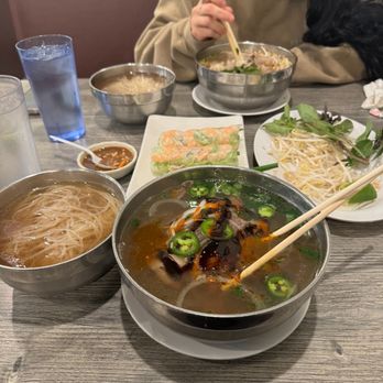 Pho Minh - Rare steak pho with extra noodles - Soup Near Me - Temecula, California