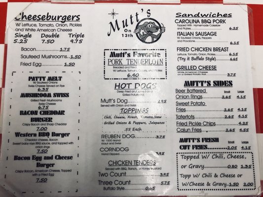 Menu photo 3 Mutt's on 13th St. Cloud, FL