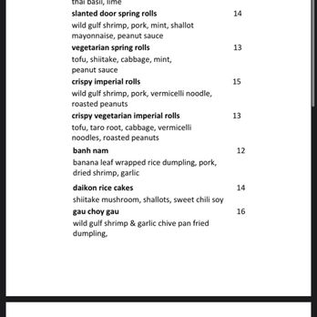 Slanted Door - Menu - Vietnamese Near Me - San Ramon, California Slanted Door - Menu - Vietnamese Near Me - San Ramon, California