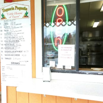 Taqueria Pequena - Menu and window. Kitchen in back - Mexican Near Me - Cobden, Illinois Taqueria Pequena - Menu and window. Kitchen in back - Mexican Near Me - Cobden, Illinois