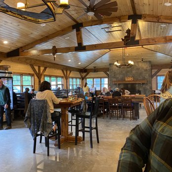 Raquette River Brewing - Half of the seating area - Breweries Near Me - Tupper Lake, New York