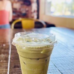 Bondadoso Coffee and Tea Collective - 08/13/2023: Iced matcha latte (no sugar) -- perfect
