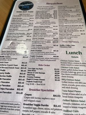 Menu photo 6 Downtown cafe Pittsburg, CA