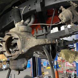 The Differential And Axle Shop - In-process photo of front axle work.