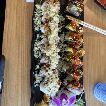 Sushi Sapporo Grill - Dragon rolll and volcano roll - Japanese Near Me - Vancouver, Washington Sushi Sapporo Grill - Dragon rolll and volcano roll - Japanese Near Me - Vancouver, Washington