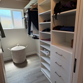 Classy Closets - Primary bedroom closet. - Interior Design Near Me - Laguna Hills, California