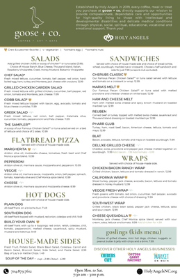 Menu photo 2 Goose + co McAdenville, NC Menu photo 2 Goose + co McAdenville, NC