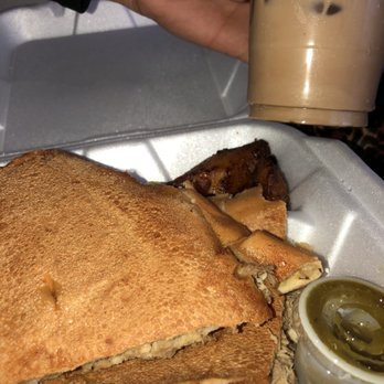 Quetzal Super Bread - a sandwich in a styrofoam container - Cuban Near Me - Stuart, Florida