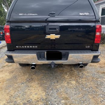 Auburn Chevrolet - Completely offset exhaust system installation. How did this pass quality check? - Car Dealers Near Me - Auburn, Washington Auburn Chevrolet - Completely offset exhaust system installation. How did this pass quality check? - Car Dealers Near Me - Auburn, Washington
