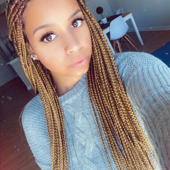 Braids By Yana - 2 week old box braids done by Yana still looking fabulous. - Hair Stylists Near Me Braids By Yana - 2 week old box braids done by Yana still looking fabulous. - Hair Stylists Near Me