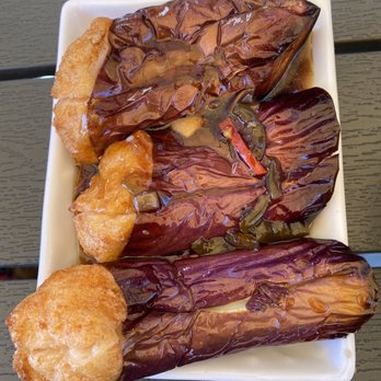 Dragon Beaux - Stuffed Eggplant ($7.70) - Dim Sum Near Me - San Francisco, California Dragon Beaux - Stuffed Eggplant ($7.70) - Dim Sum Near Me - San Francisco, California