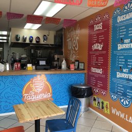 Interior with great branding and graphics Interior with great branding and graphics